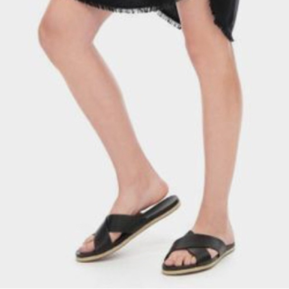 Splendid: Jenni Crisscross Leather Strap Sandals